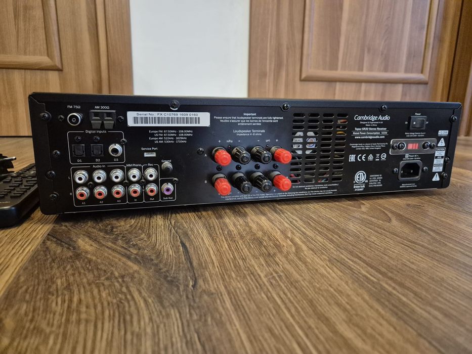 Receiver Stereo Cambridge Audio Topaz SR20 cu DAC Optic 100w/8 ohm