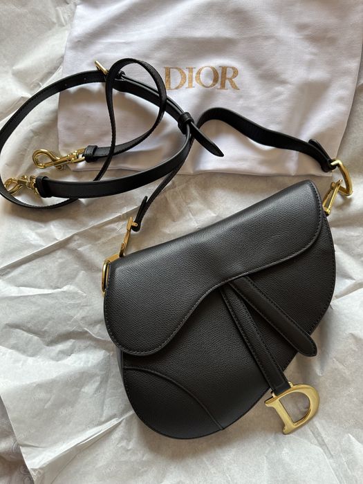 Dior Saddle Black Leather bag