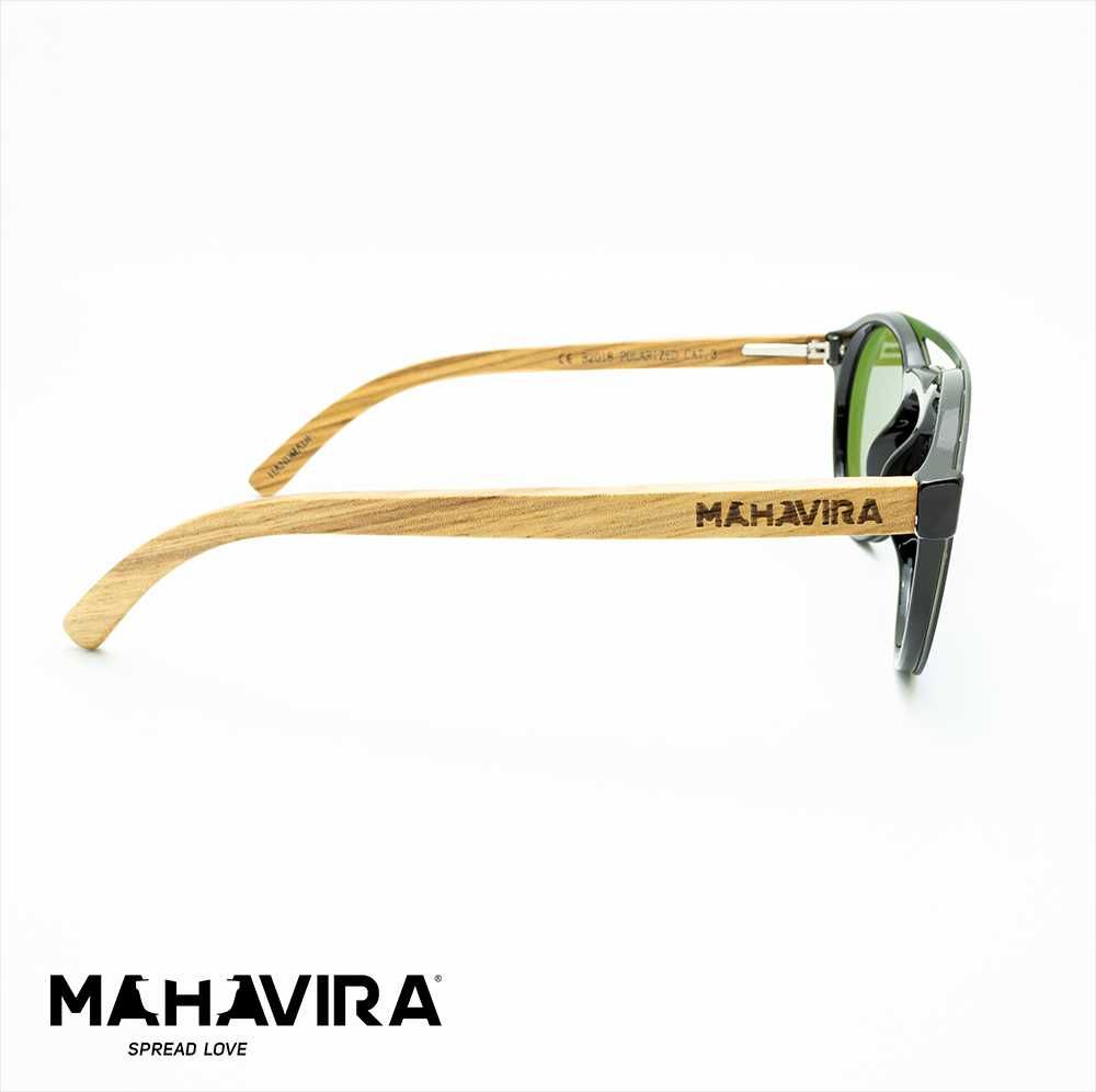 Ochelari de soare cameleon cu ramă din lemn Mahavira Eyewear