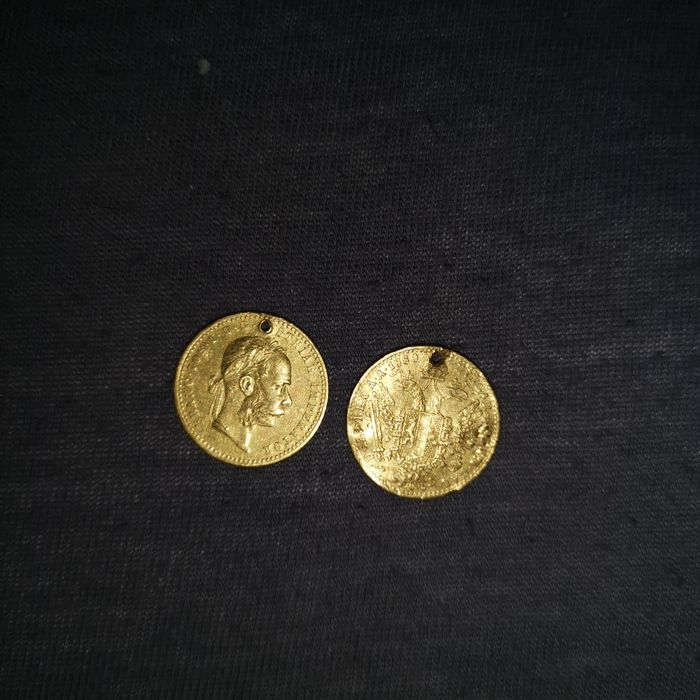 Monedă aur 24k an 1880 Ducat mic
