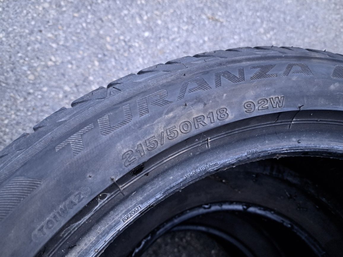 2бр. 215/50/18 гуми Bridgestone Turanza