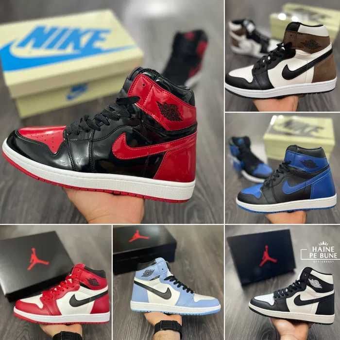 Adidasi NIKE AIR Jordan 1 Sneakers high Baieti l Produs NOU la Cutie