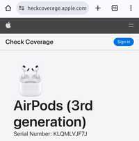 Беспроводные наушники AirPods 3-го поколения (оригинал)