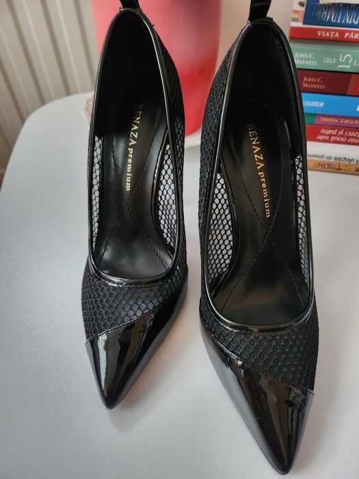 Pantofi negri BENAZA Premium