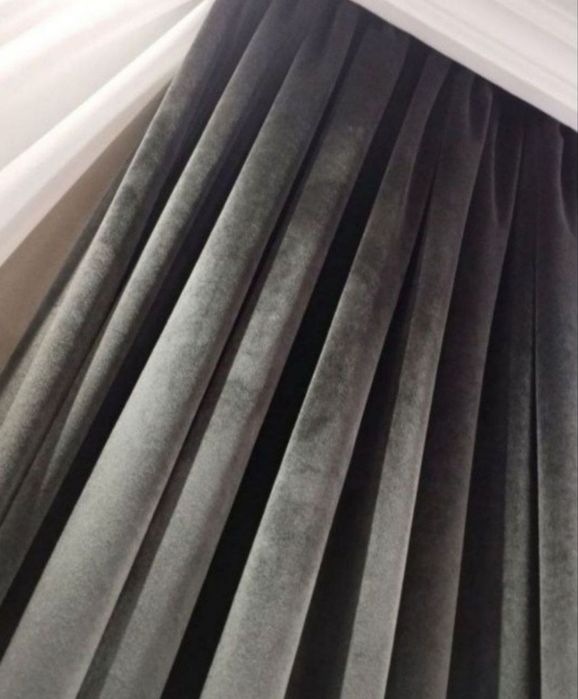 Новые шторы с тюльем . Занавески в стиле Хай тек.