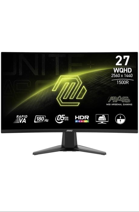 Monitor Gaming MSI MAG 27CQ6F, 27”, WQHD, 180Hz, 0.5ms