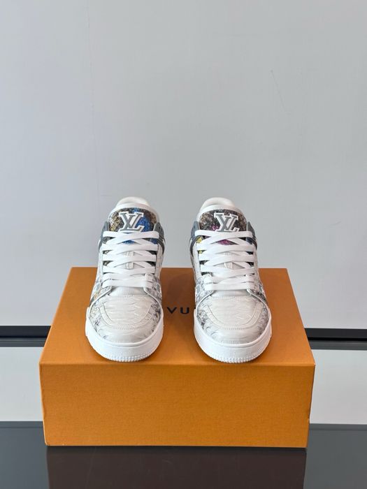 Adidasi Louis Vuitton Trainer piele piton Premium