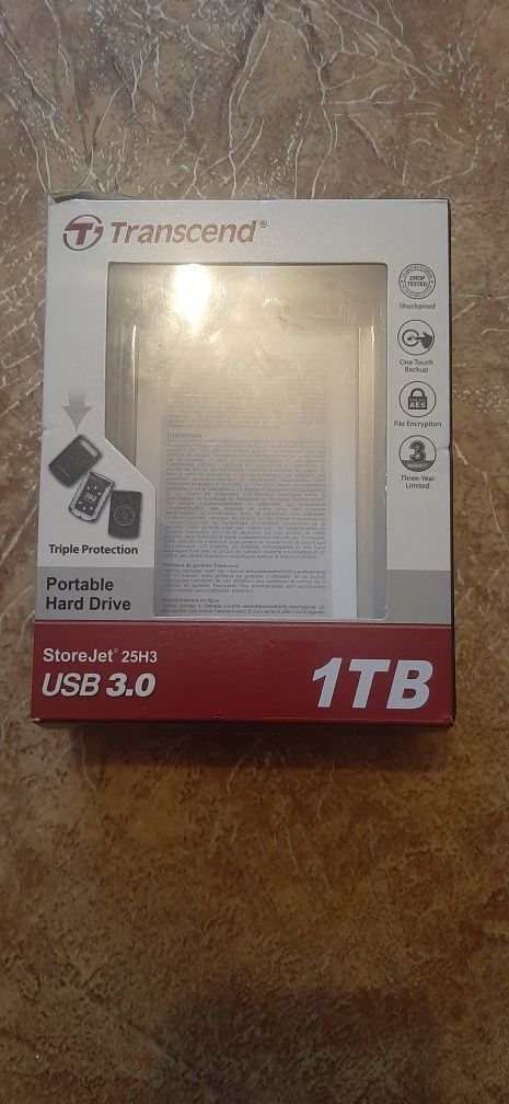 Внешний Жесткий диск Хард Transcend HDD 1 Tb