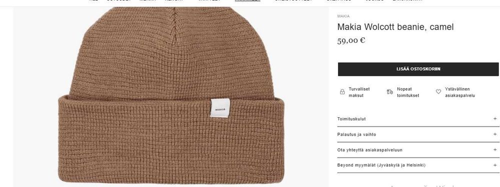 Нова шапка Makia Merino cap