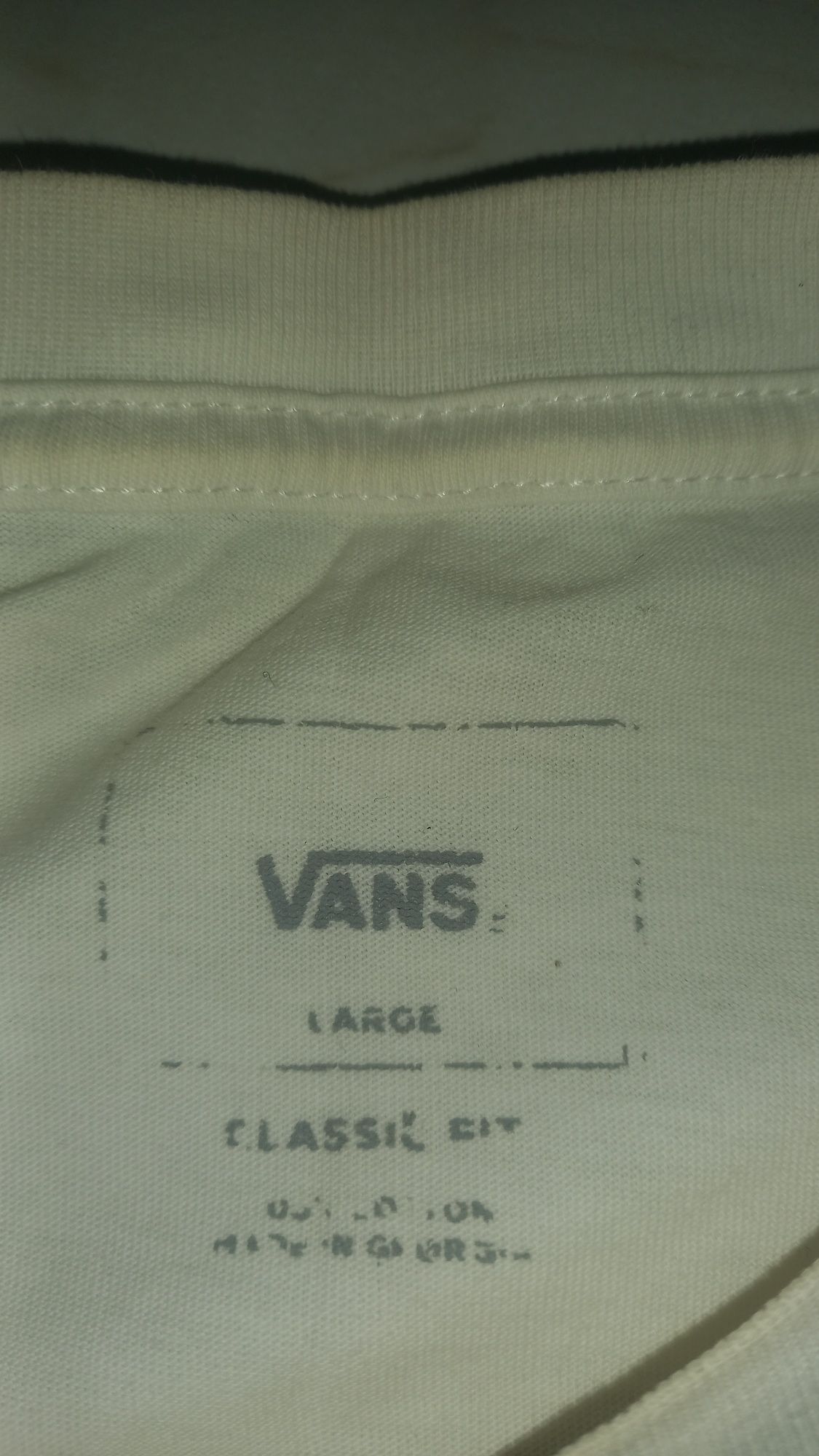 tricou vans alb L