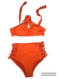 Set bikini Penti costum de baie 2 piese cu talie inalta