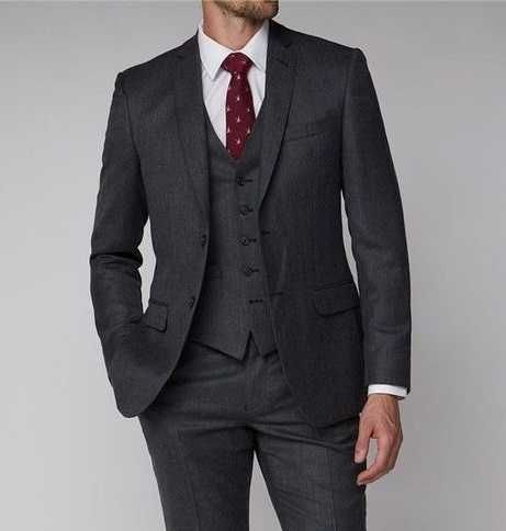 Sacou blazer slim 50 Lpremium Club Of Gents lana respirabila gri inchi