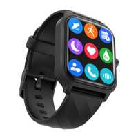 Ceas smartwatch WstPro 1.83", negru, apelare Bluetooth, microfon HD