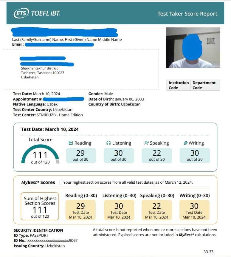 TOEFL iBT Support