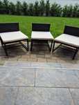 Vand set 3 scaune\fotolii mobilier terasa cu perne