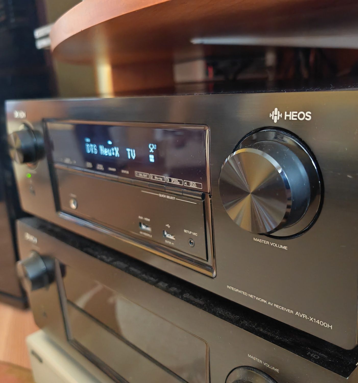 Denon AVR X 1400 Heos Wi-Fi Bluetooth HDMI ресийвър усилвател