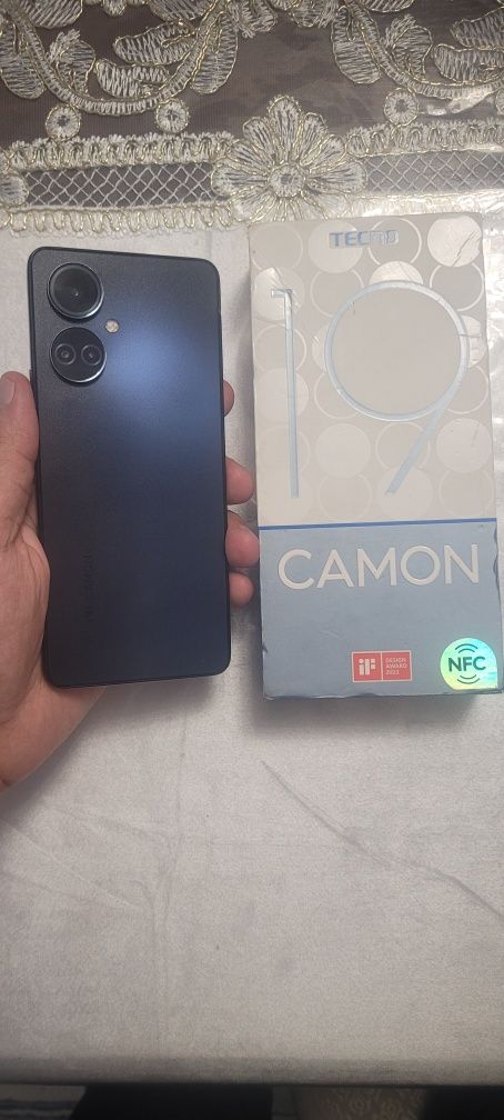 Tecno Camon 19 10/128Gb Black Igravoy NFC Karobka Holat Ideal Original