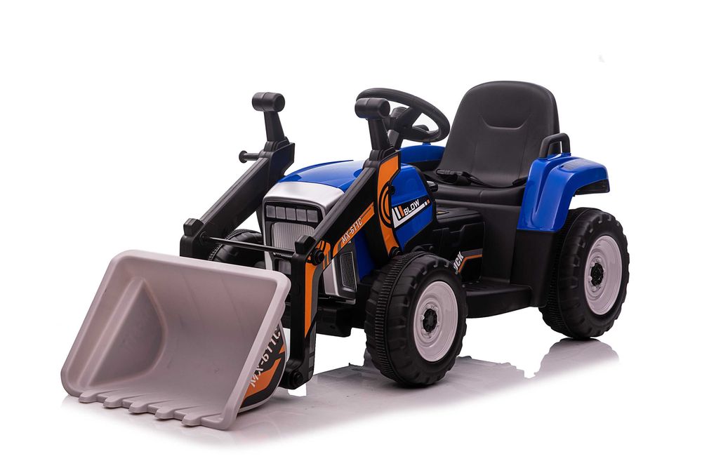 Excavator pentru copii BJ611C 70W 12V, cu pedala electrică, #BLUE