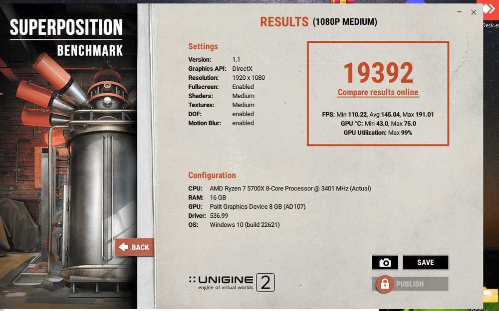 Видео Карта Nvidia Palit RTX 4060 Dual (8GB)