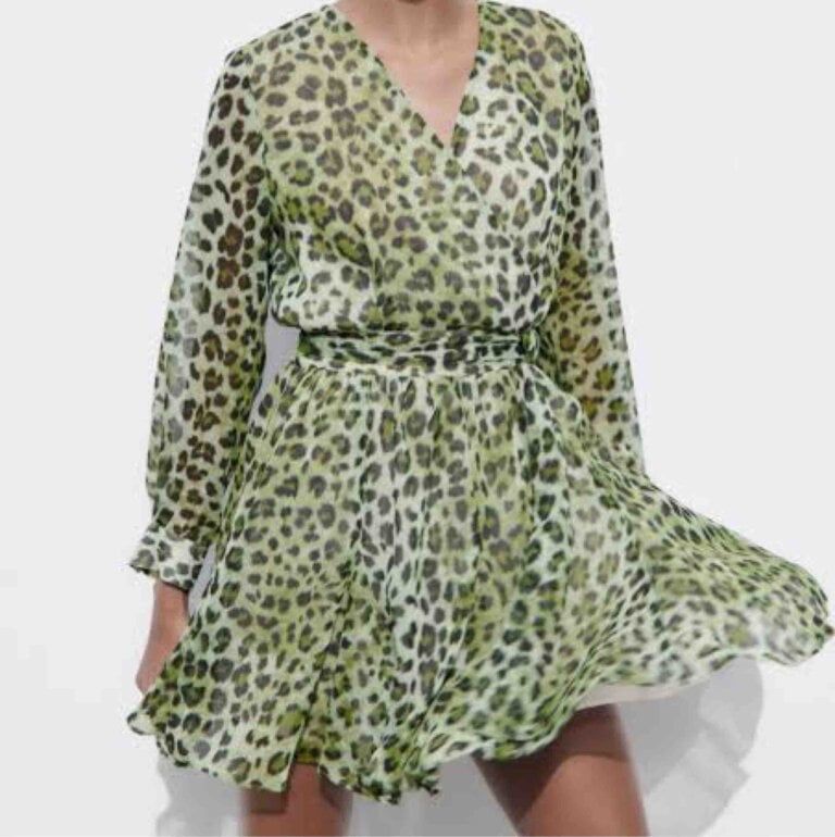 Рокля Zara S Aninal print