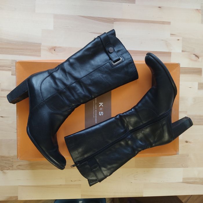 Продаю зимние женские сапоги, натуральная кожа, б/у