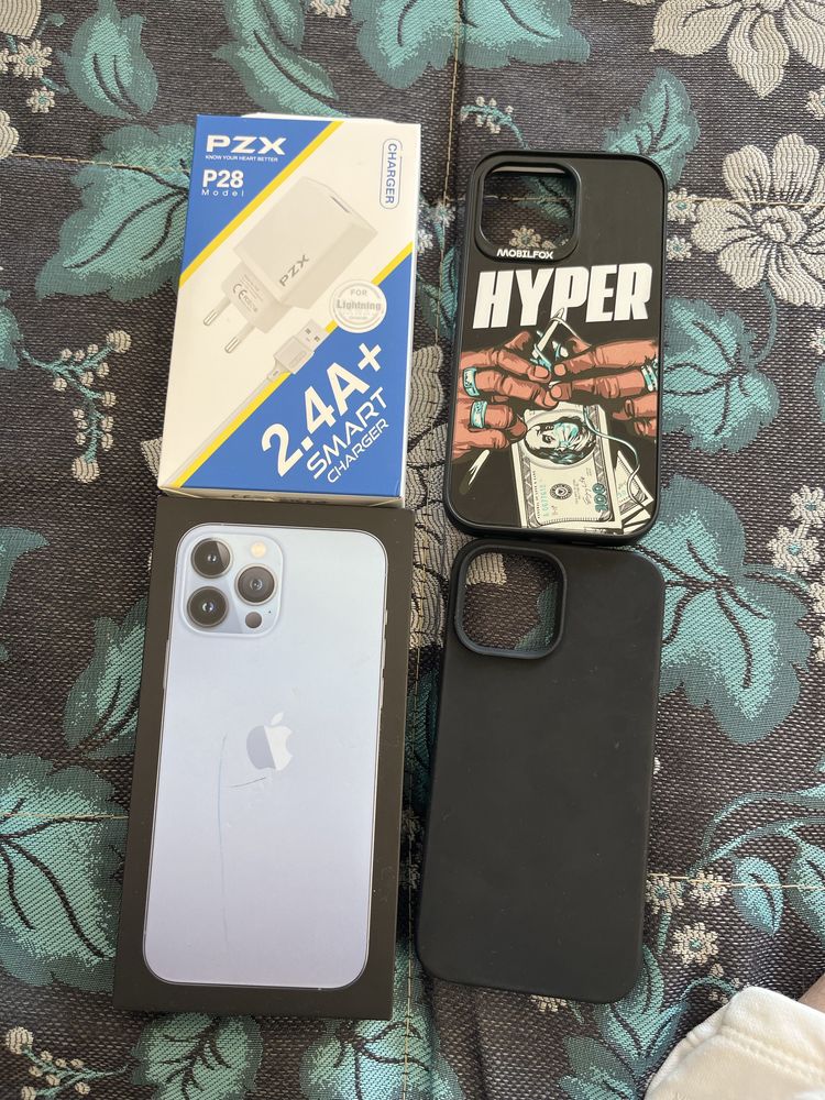 iPhone 13 pro max, sierra blue, КАТО НОВ