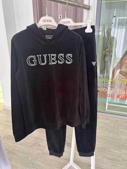 GUESS Детски Комплект 2 части Худи + Долнище Черен / 12 год.
