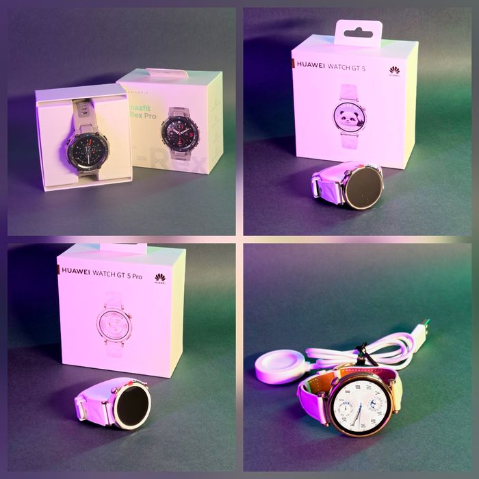 Huawei Watch GT 5 / GT 5 Pro / GT 4 и Amazfit T-Rex Pro – лот смарт ча