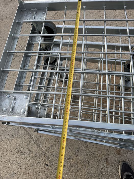 Carucior, platforma metalica cu roti