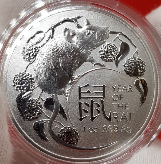 Australia RAM Lunar, China Mint monede lingou argint 999