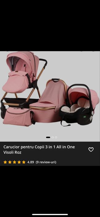 Carut bebe culoarea roz