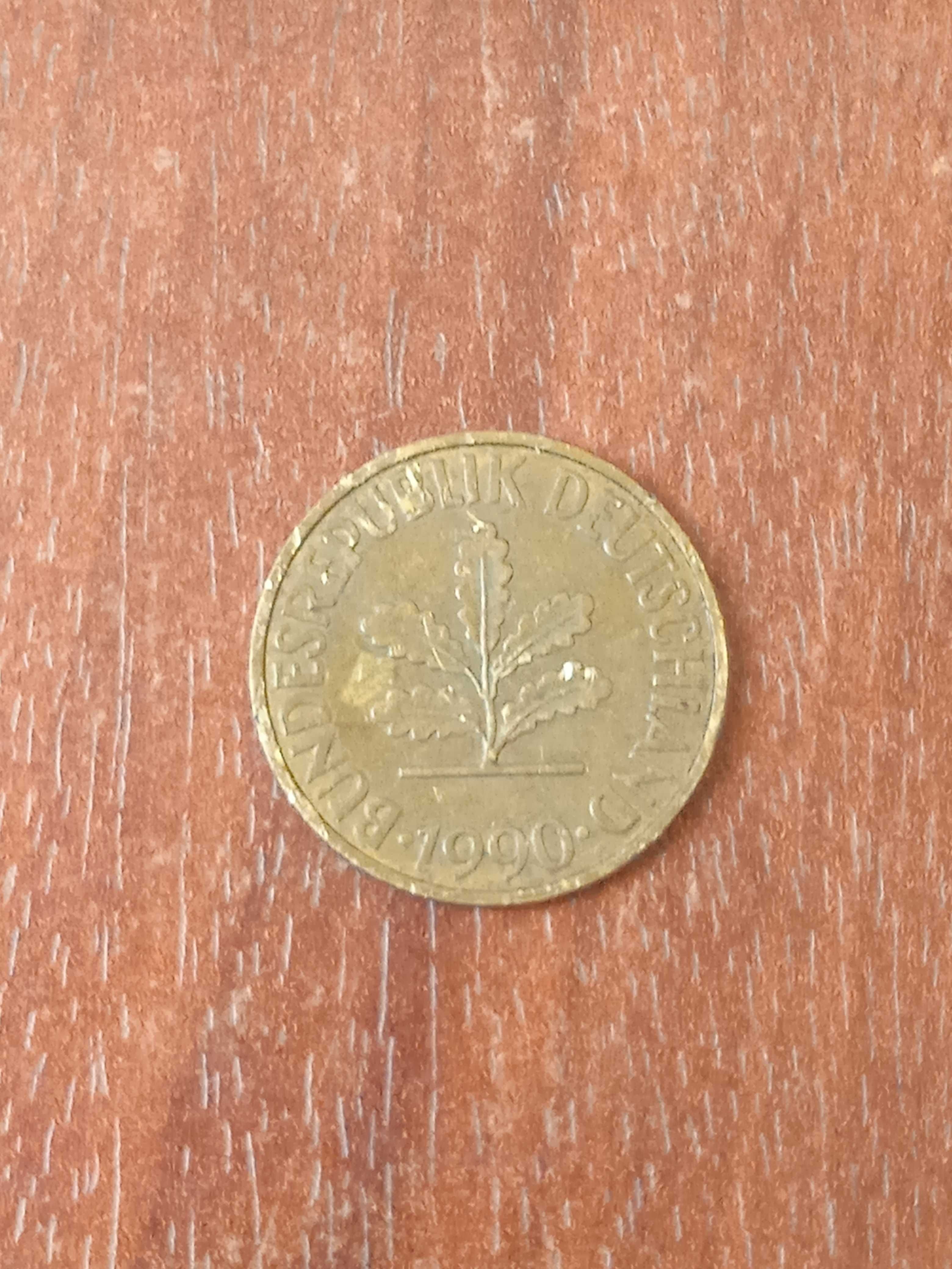 Монета Germany-10 Pfennig- 1990г. / 10 Пфенинга от  Западна Германия