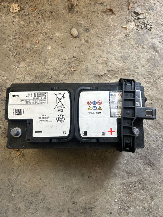 Baterie originala BMW AGM 92Ah 850A cod 61219381887