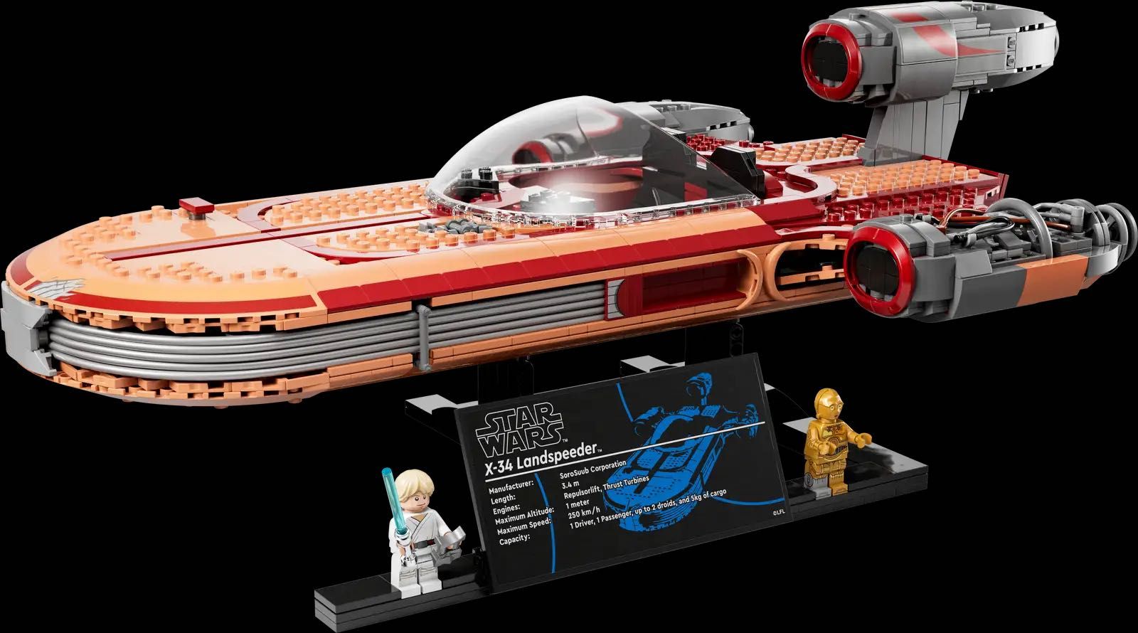 Lego StarWas UCS 75341 Luke Skywalker's Landspeeder (НОВО)