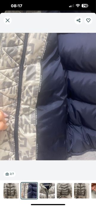 Geaca , foita Calvin Klein Jeans  marimea L si geaca C K