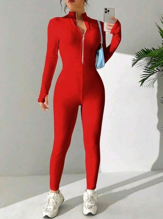 Salopetă roșie fitness/sport+sutien