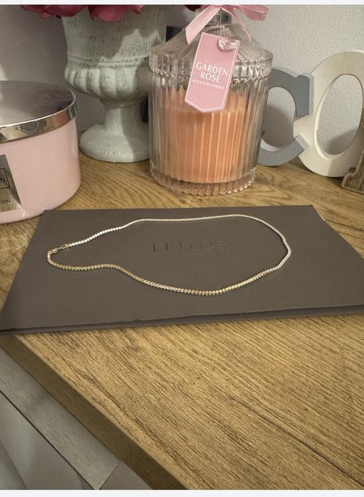 Colier tennis Teilor aur galben 14 k: 6.54 gramaj total