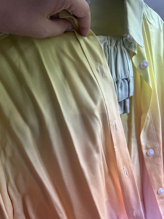 DENINA MÁRTIN комплект риза и бермуди в преливащи се цветове - L