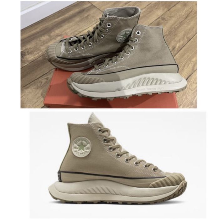 Converse оригинал кеды ботинки размер бежевые 7.5 или 6 38