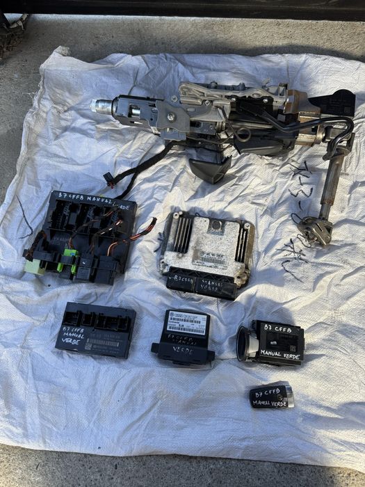 Kit pornire  vw passat b7 ECU calculator confort/motor cheie contact