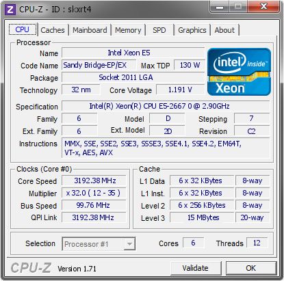 X79 GAME КОМПЛЕКТ; XEON E5-2667 3,2GHz 6/12 15M; 16GB RAM (~i7 6700)