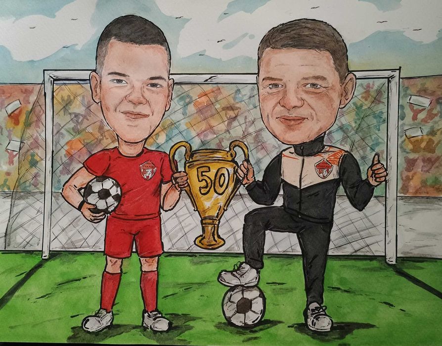 Евтина Карикатура Ръчно Рисувани Карикатури