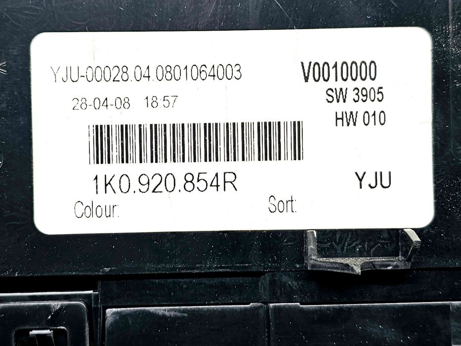 Ceas bord Volkswagen Golf 5 Variant (1K5) [Fabr 2007-2009] 1K0920854