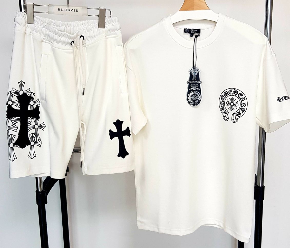 Compleu Chrome Hearts alb/negruAmiri  Off White Denim Synah