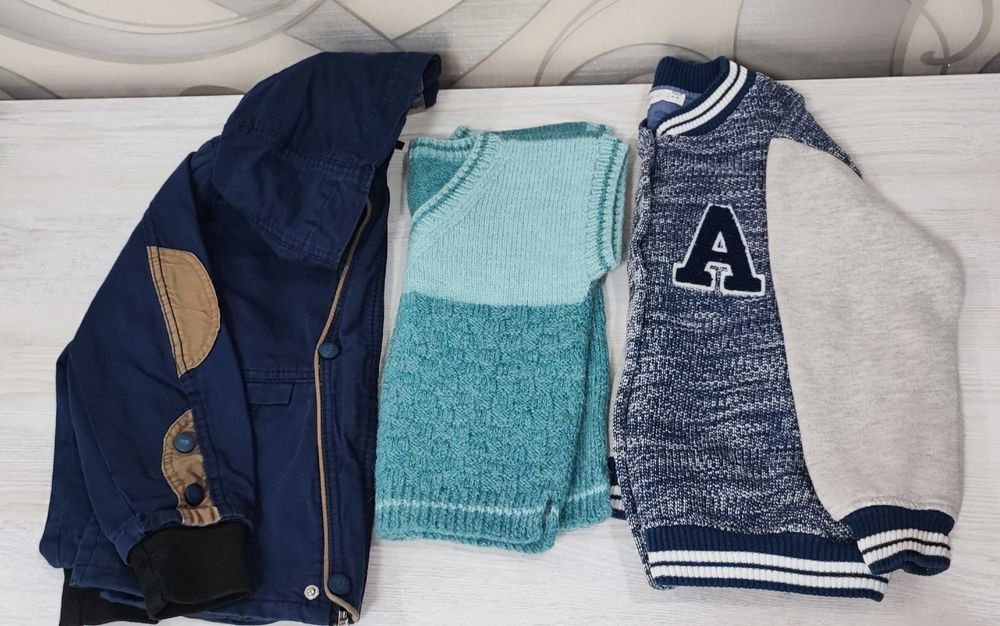 Пакет с вещами для мальчика.