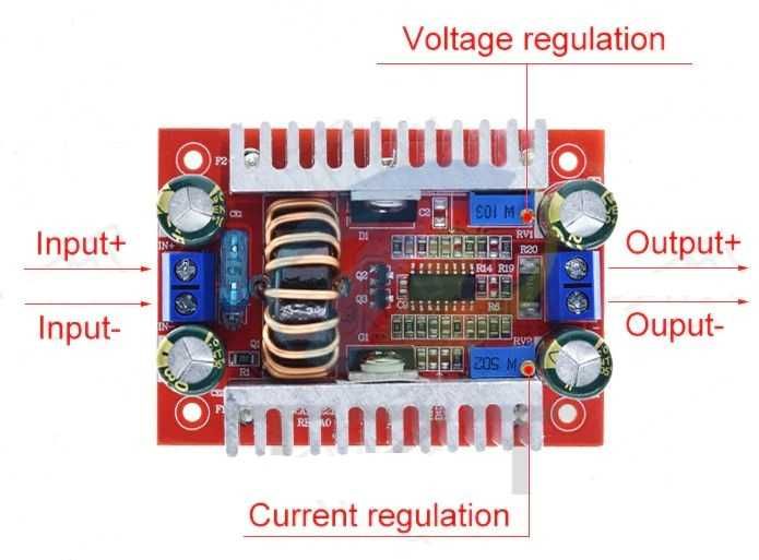 Modul sursa ridicatoare de tensiune DC step up boost 150/400W - 6/15A