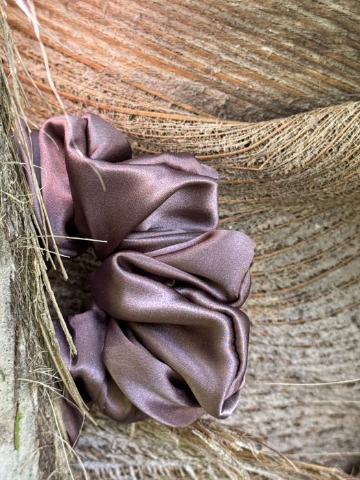 Скрънч, ластик за коса от естествена италианска  коприна