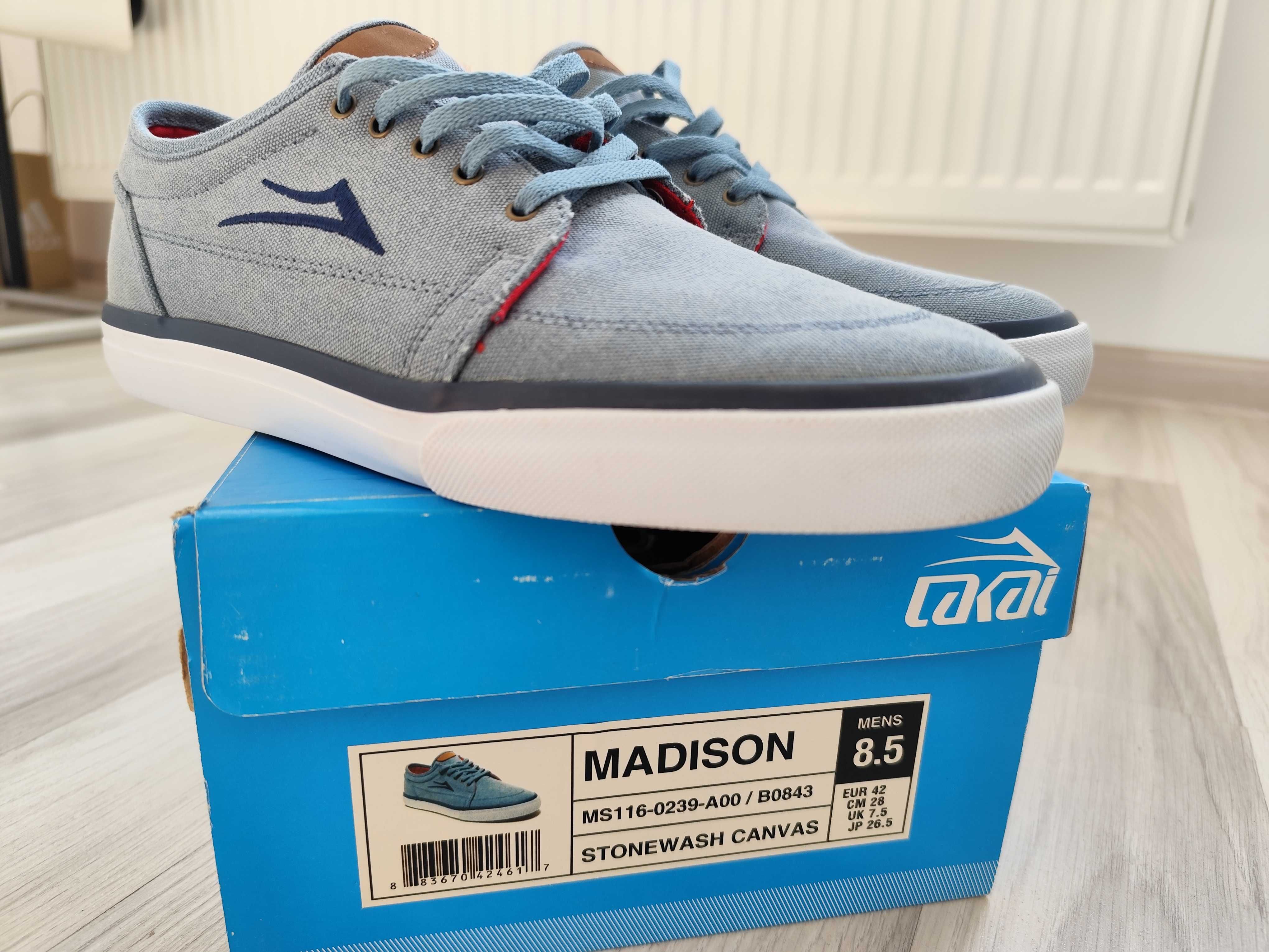 Tenisi Lakai Madison Stonewash Canvas, blue, marimea 42