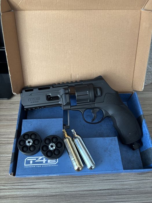 Pistol airsoft Umarex T4E TR 50 Gen2, cal. .50 – black, 13 jouli