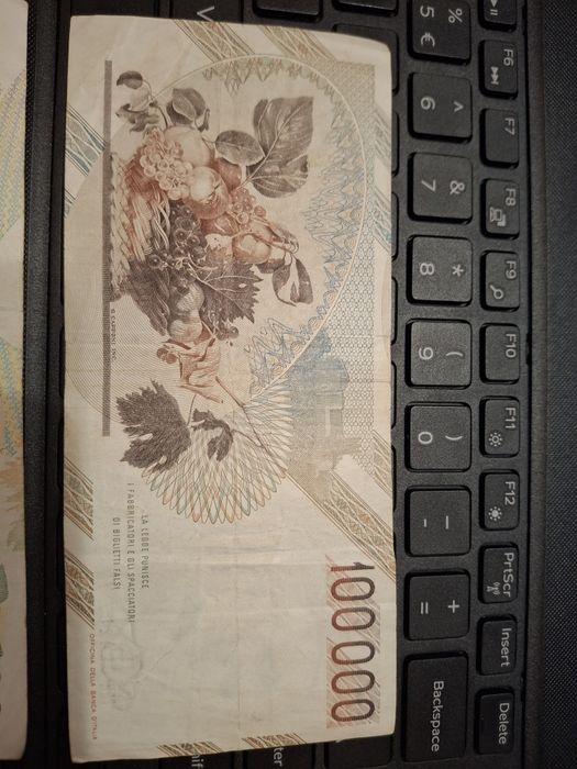 Lot 2 bancnote 100000 lire Italia